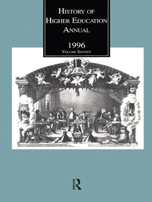 cover image of History of Higher Education Annual